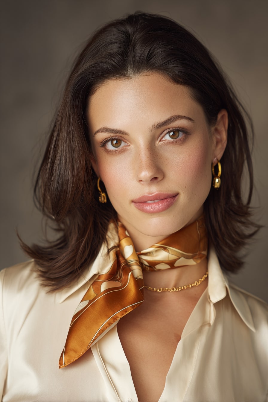 The PR Maven — Polished Face-Framing V-Cut with Glossy Layers