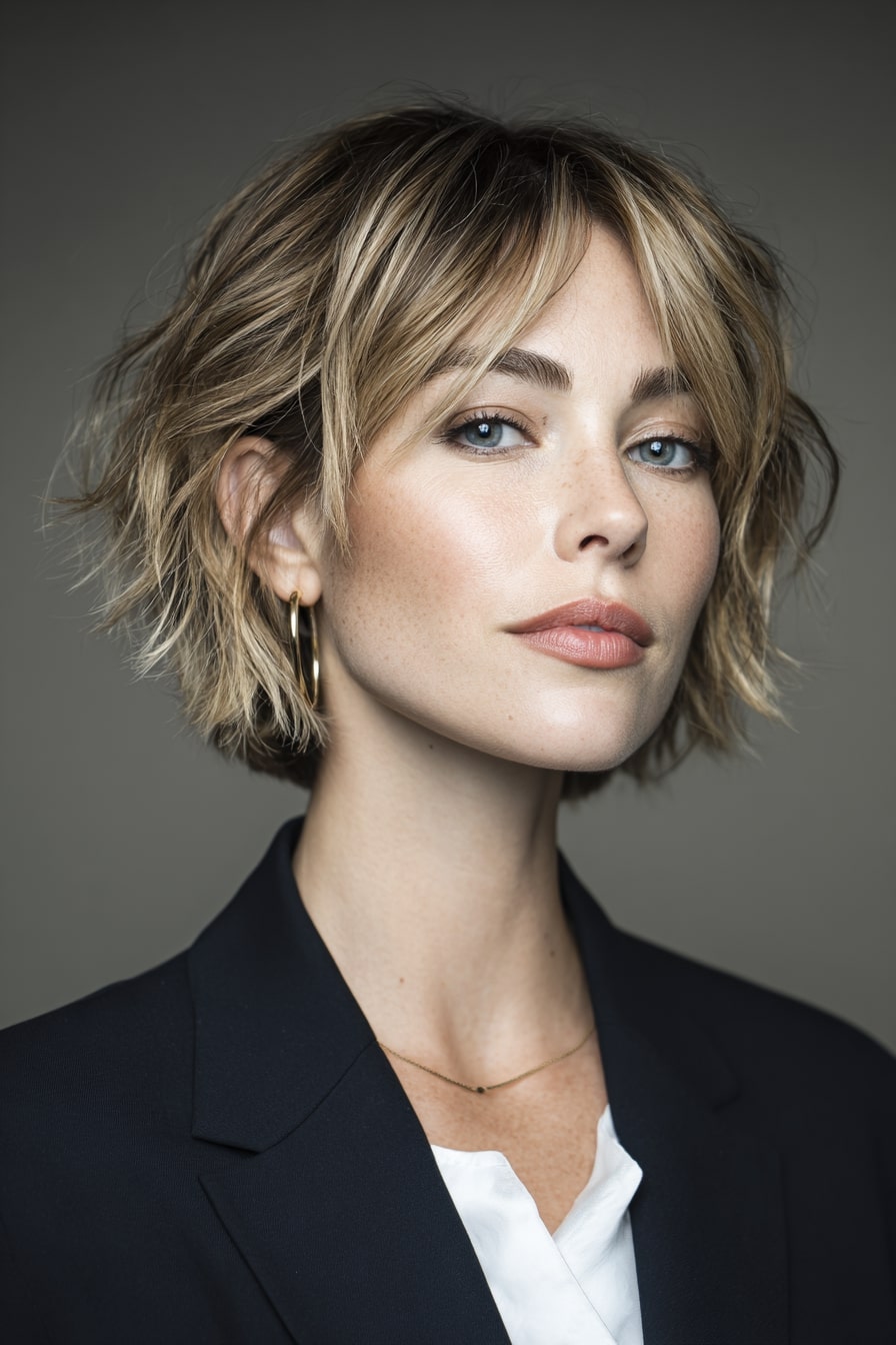 6. The Textured Power Bob