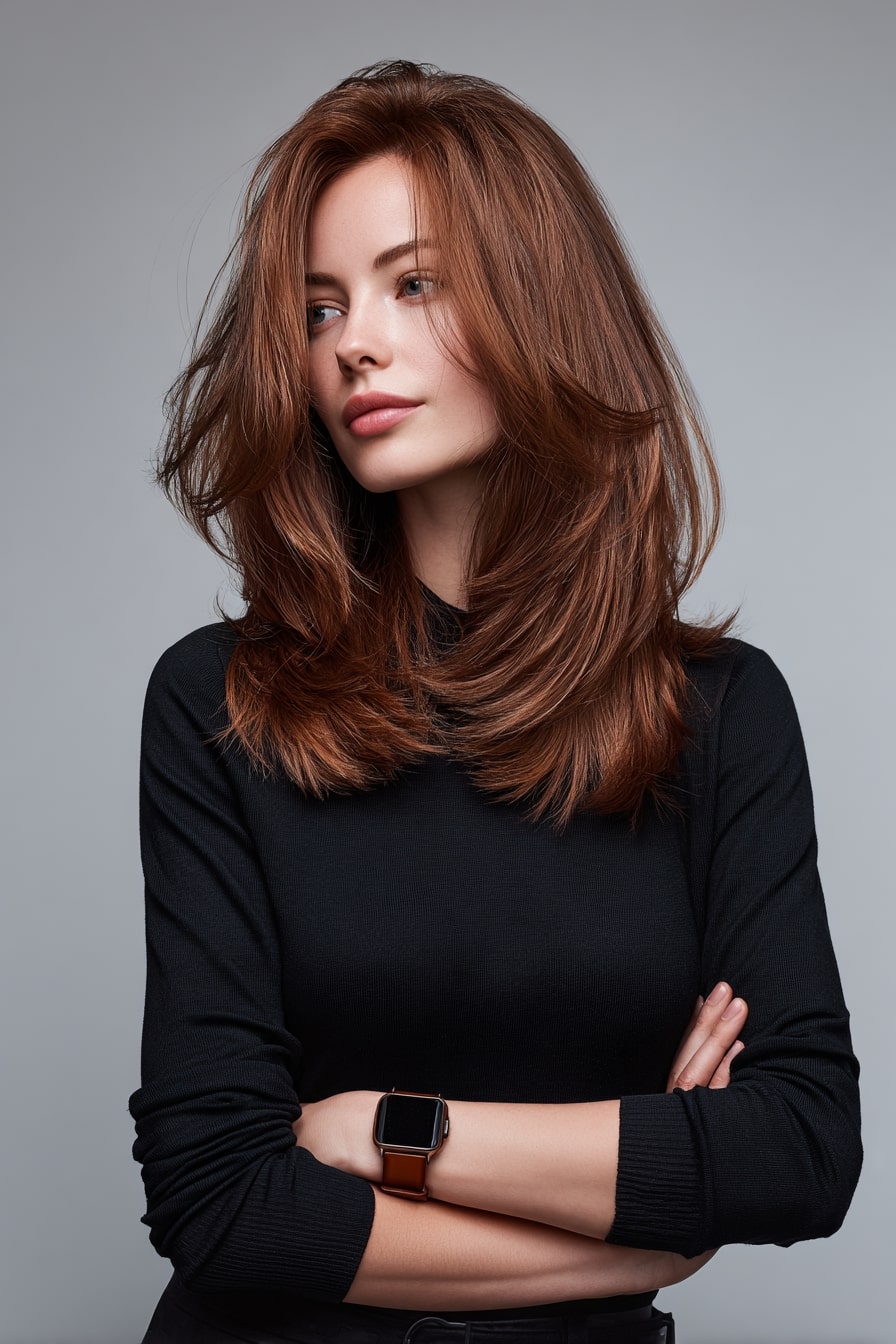 The Tech Innovator — Soft Layered V-Cut with Wispy Movement