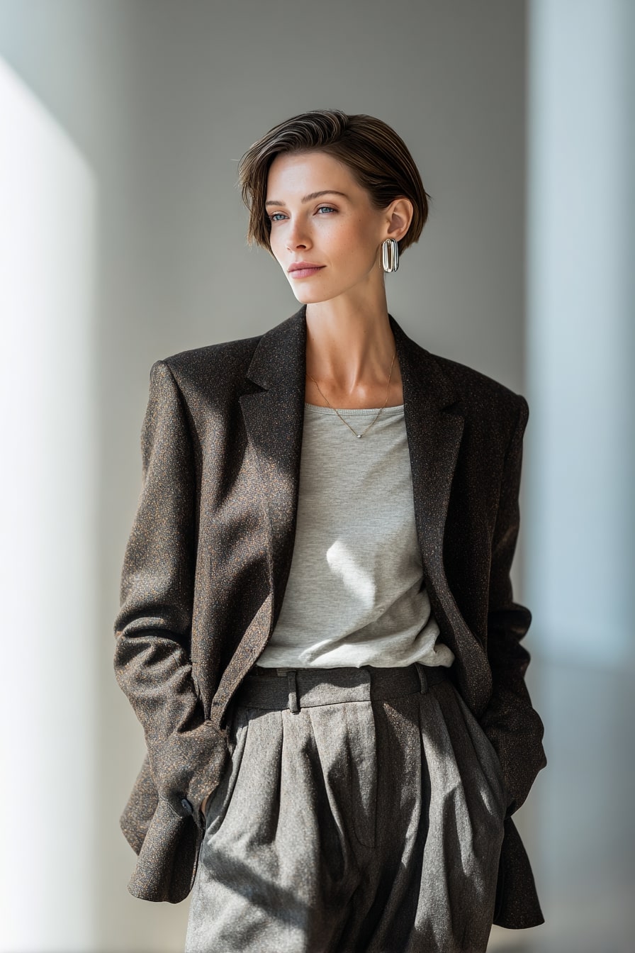 The Angled Precision Cut – Sleek Geometry Meets Creative Energy