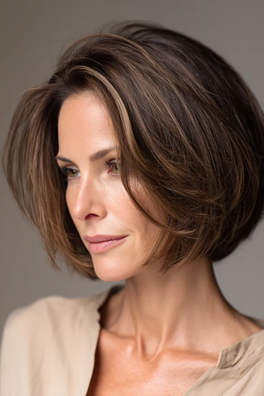 Textured Copper Lob with Curtain Fringe