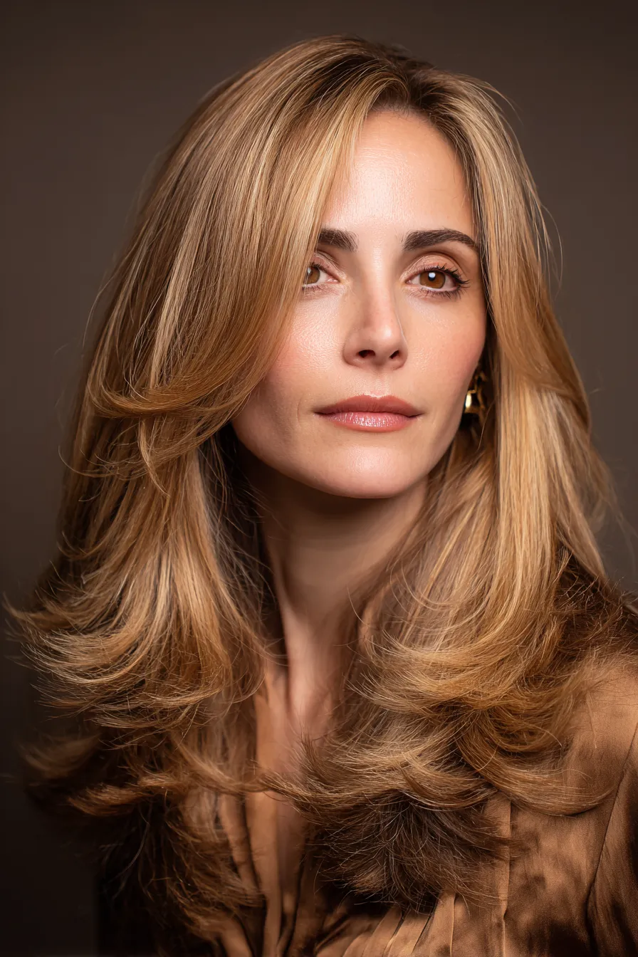 Voluminous Face-Framing Layers