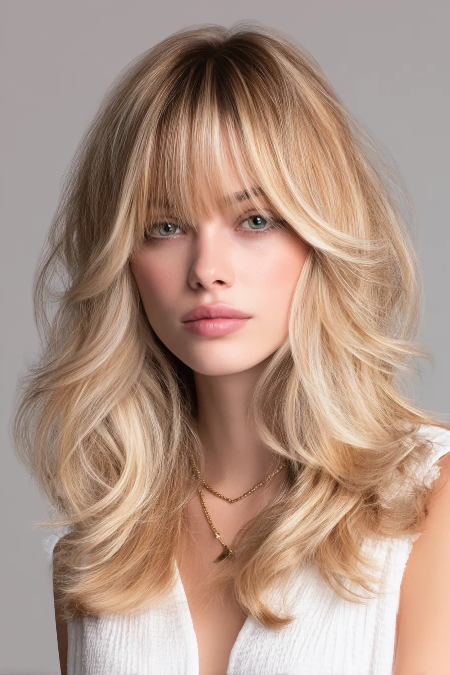 Feathered Blonde Layers