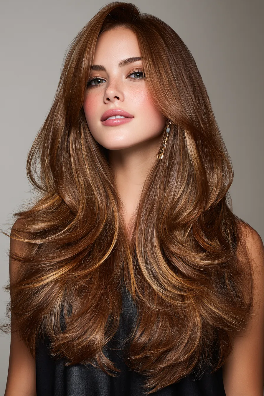 Cascading Brunette Layers