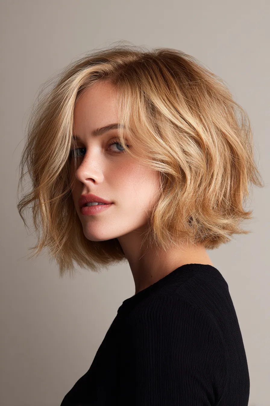 Tousled Blonde Crop