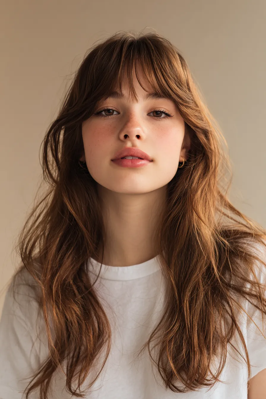 Windswept Layers with Soft Full Fringe
