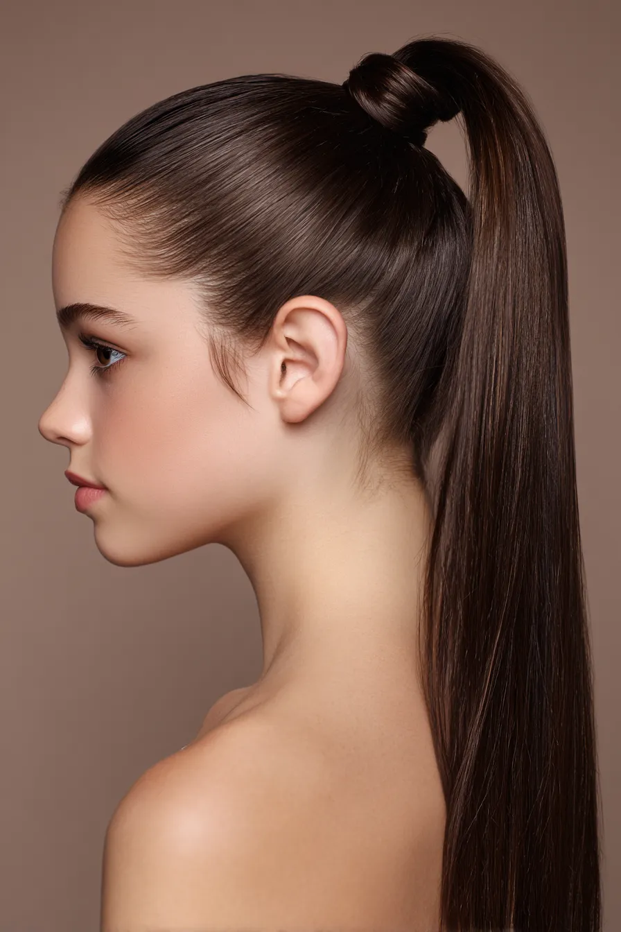 Sleek High Ponytail Wrap