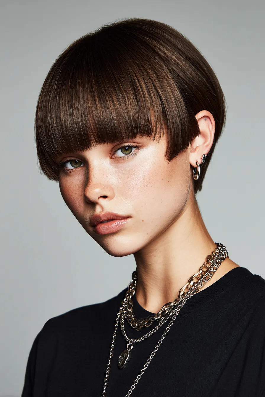 Rounded Modern Bowl Cut