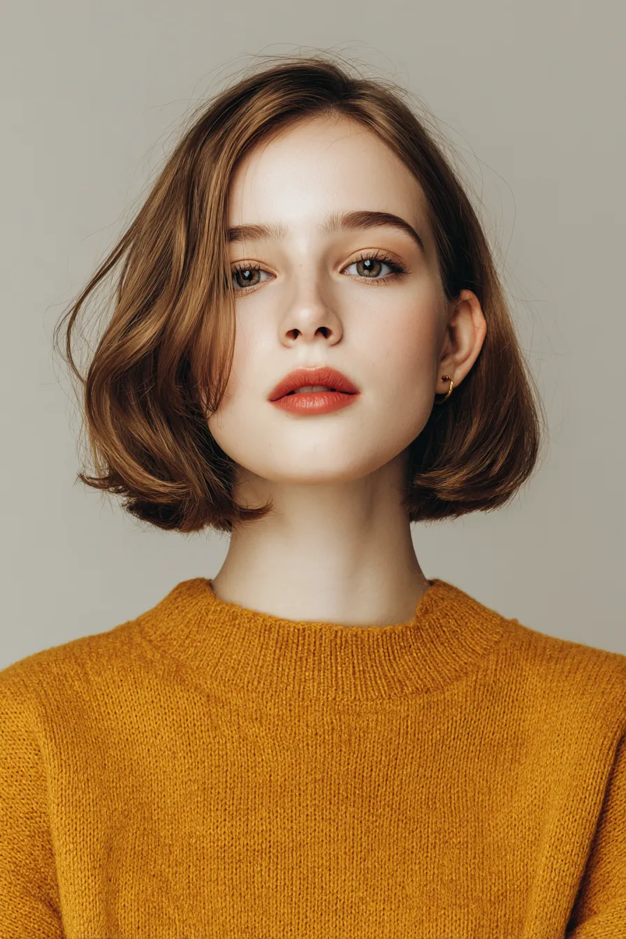 Soft Airy Blunt Bob