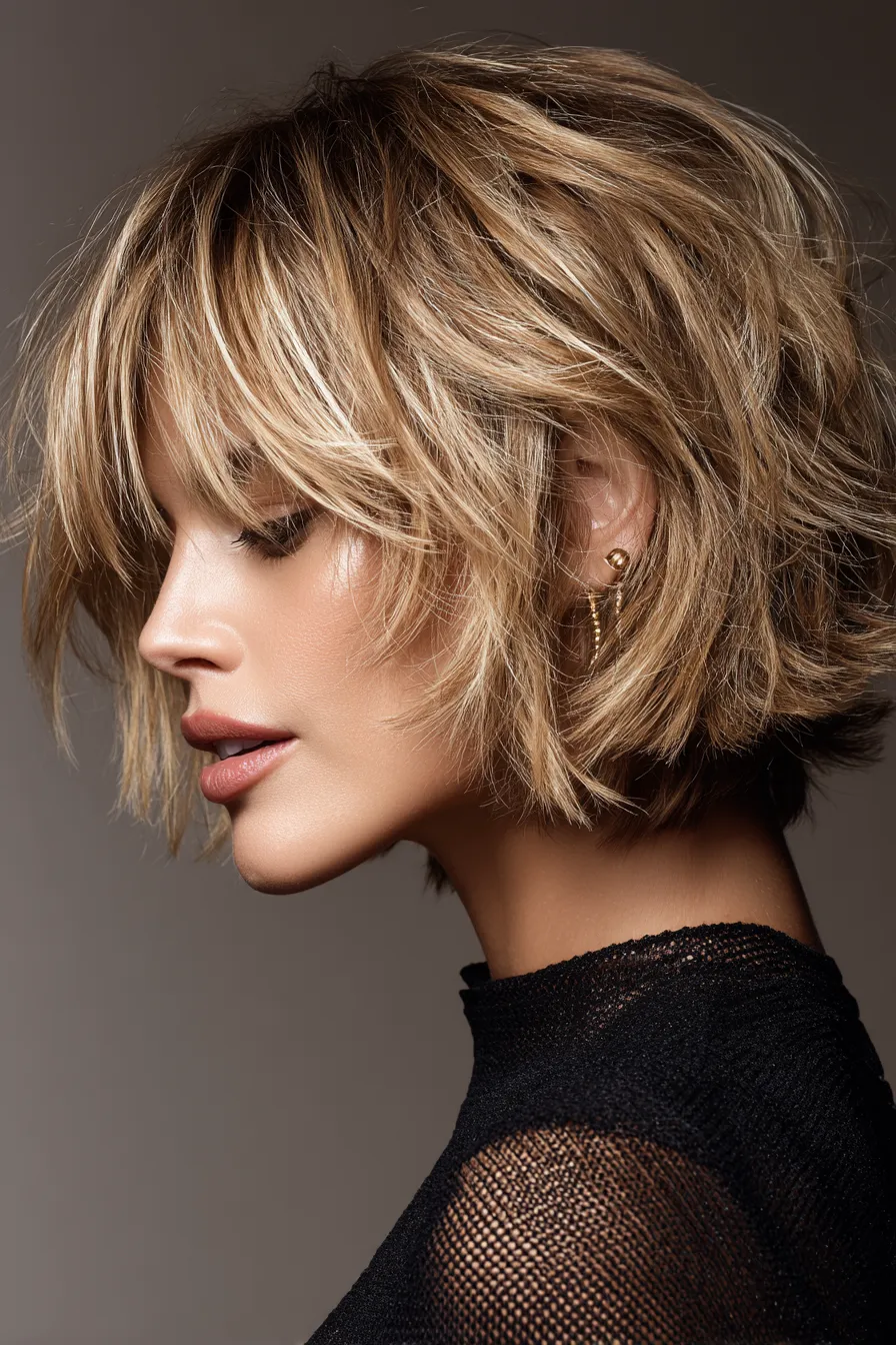 Choppy Textured Bob