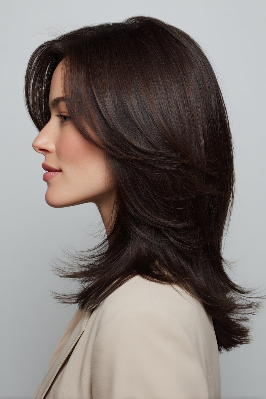 Subtle Volume Wolf with Side Flow