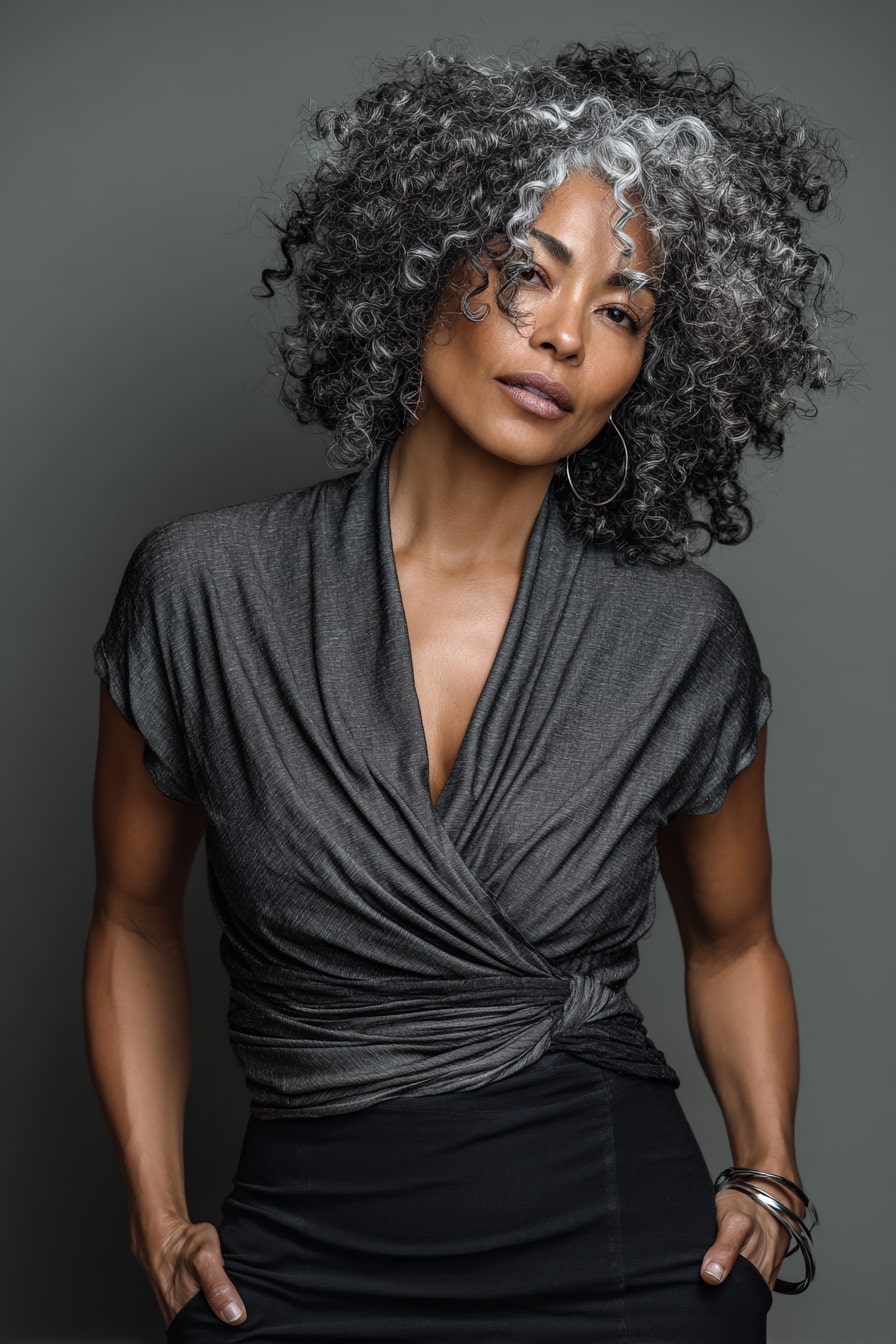 4. Silver Noir – Power Curls for Senior Presence