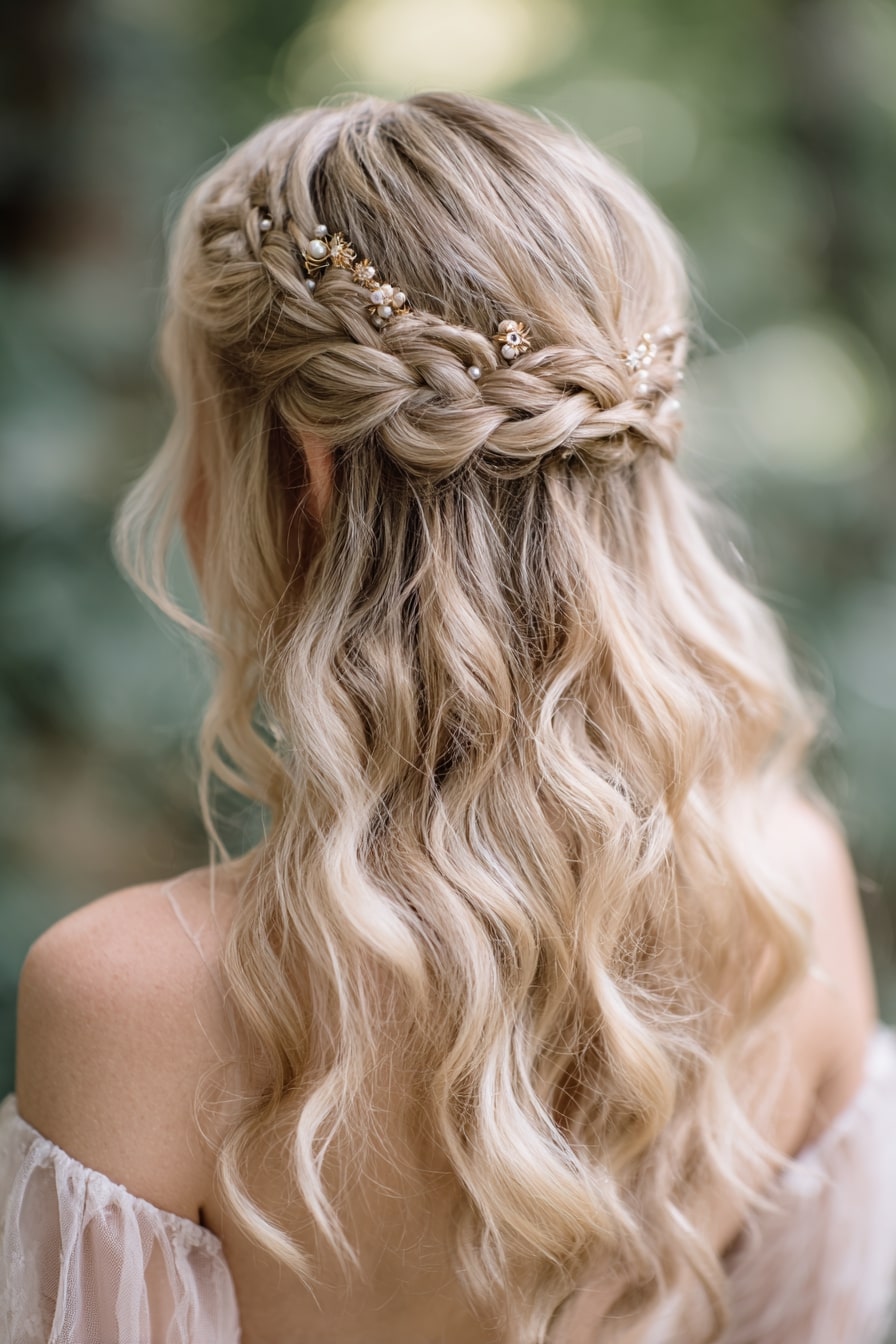 6. Ethereal Braided Halo – Angelic Romance