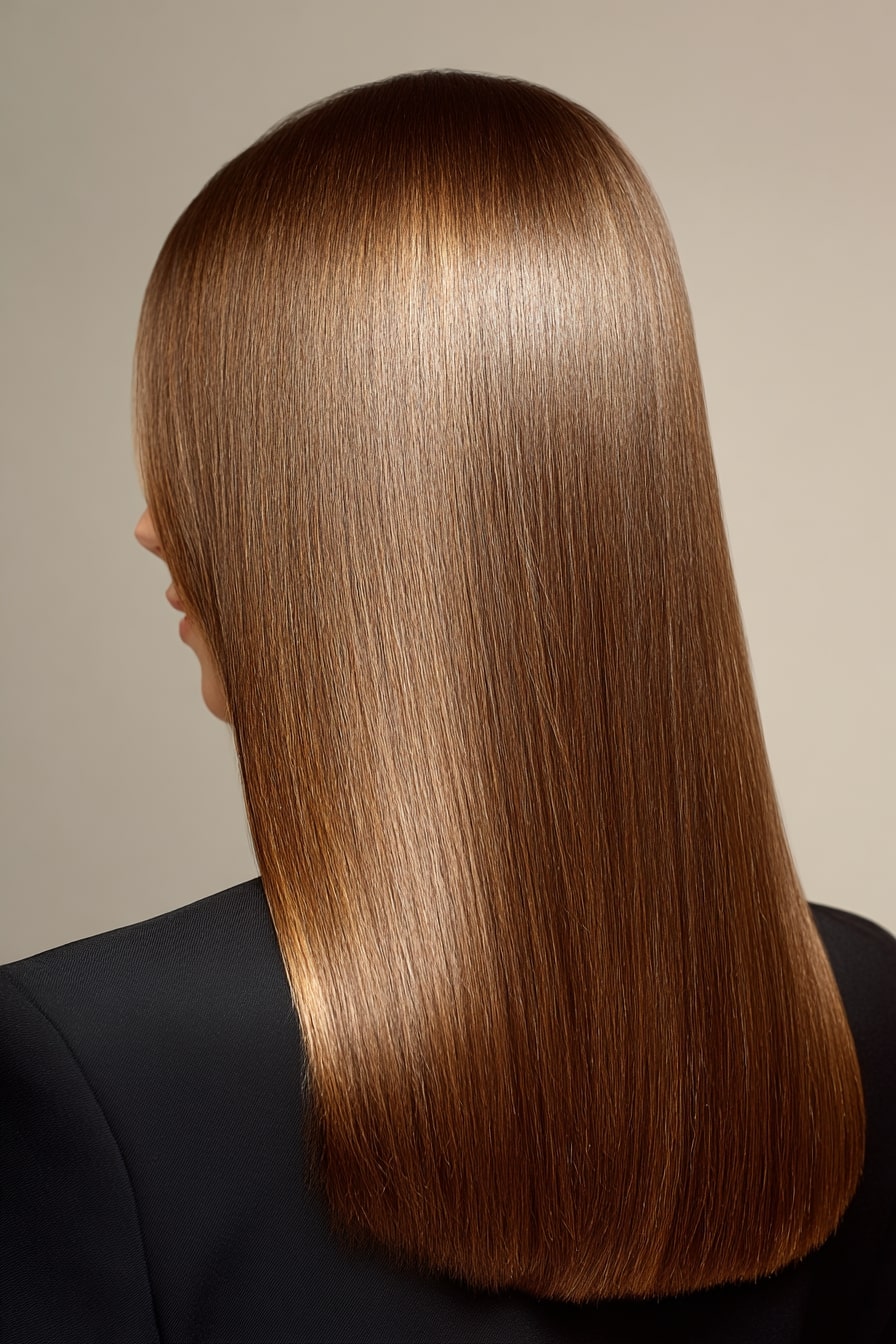 5. Minimalist Straight Cut with Inner Flow