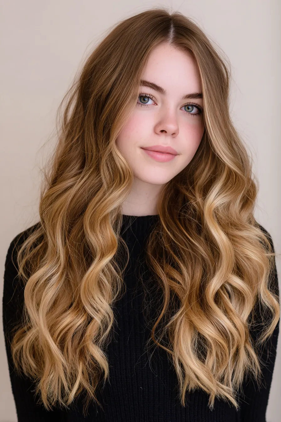 Flowing Wavy Step Cut