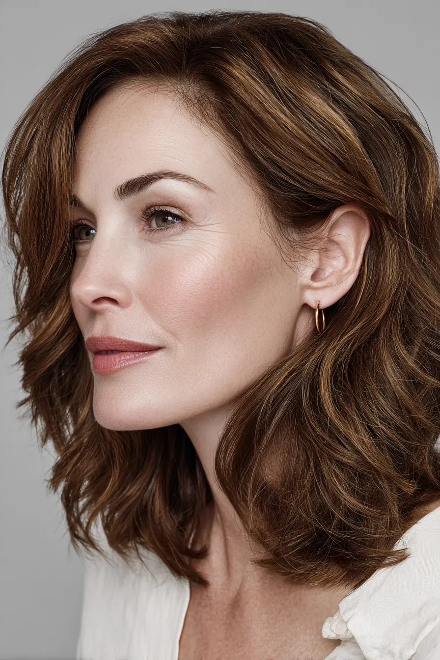 Textured Chestnut Lob