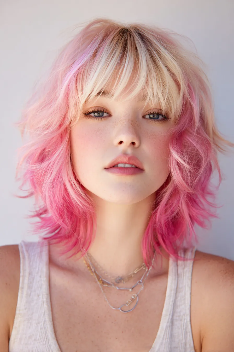 Cotton-Candy Layered Shag