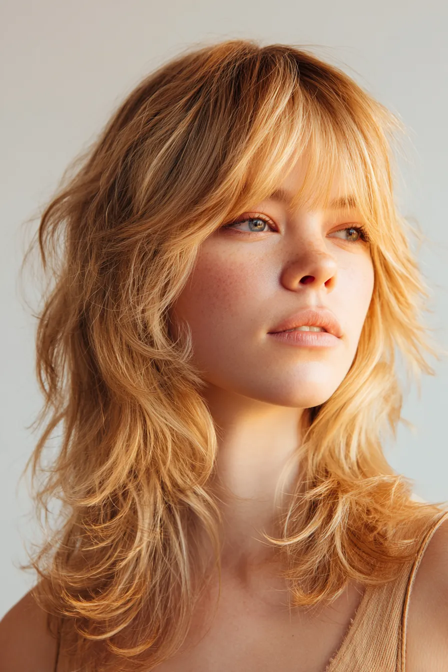 Sunset-Blonde Ripple Shag