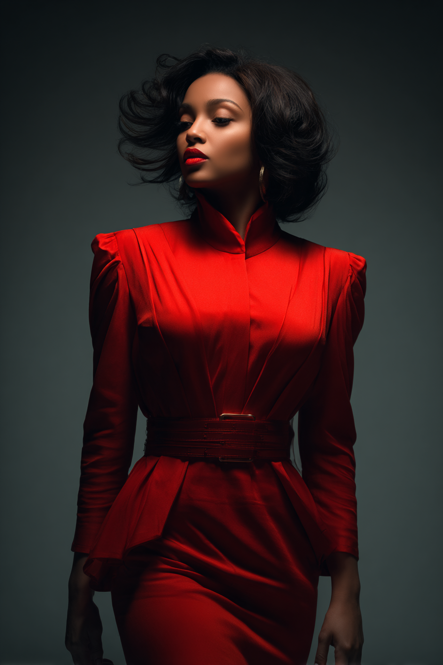 12. High Volume Blowout & Sculpted Power Dress