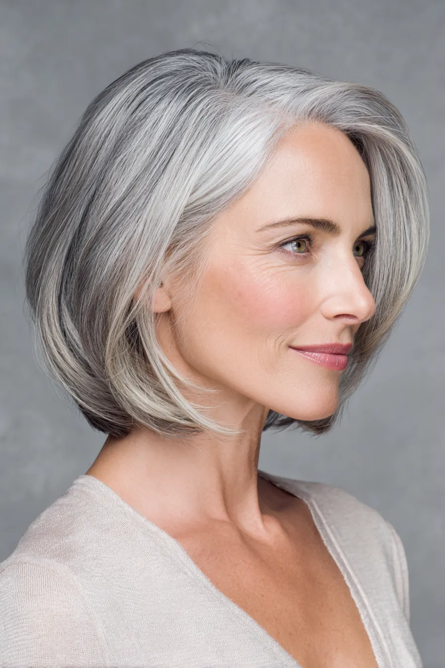 Silver Contour Bob