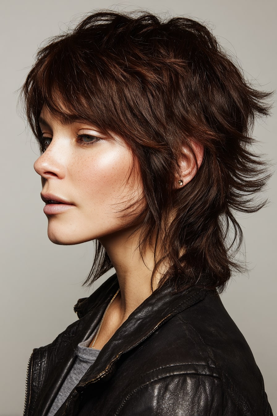 12. The Tousled Modern Wolf Cut