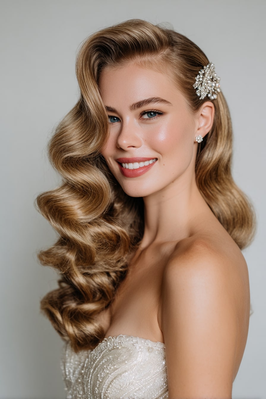 7. Voluminous Hollywood Curls