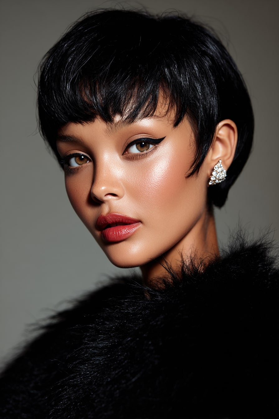 9. Glossy Jet Pixie-Bob