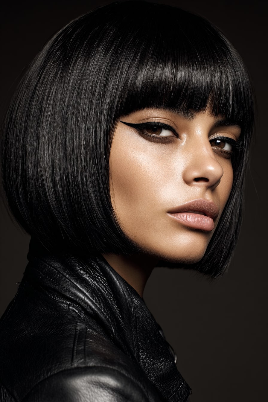 10. Bob with Micro Fringe “Modern Muse”