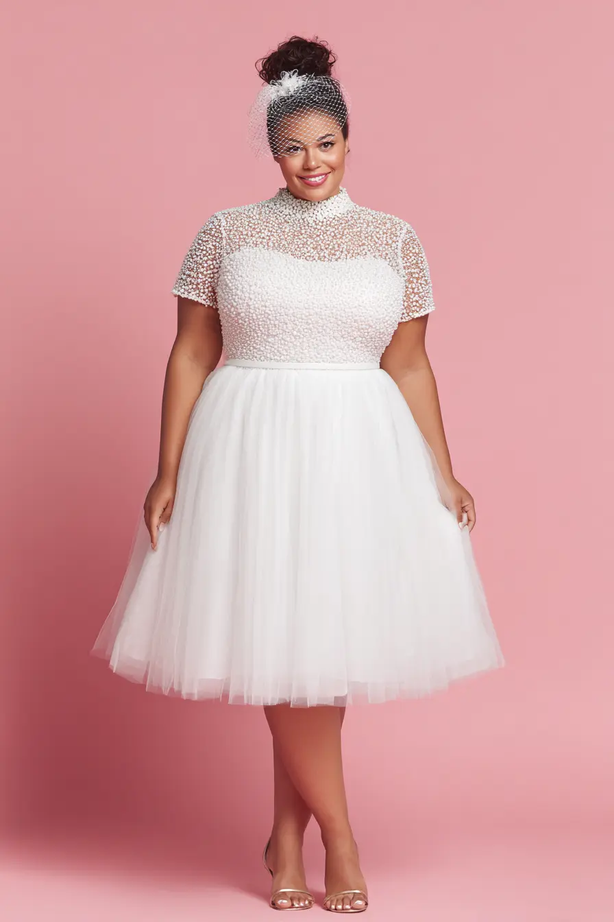 Beaded Overlay Dress + Tulle Skirt