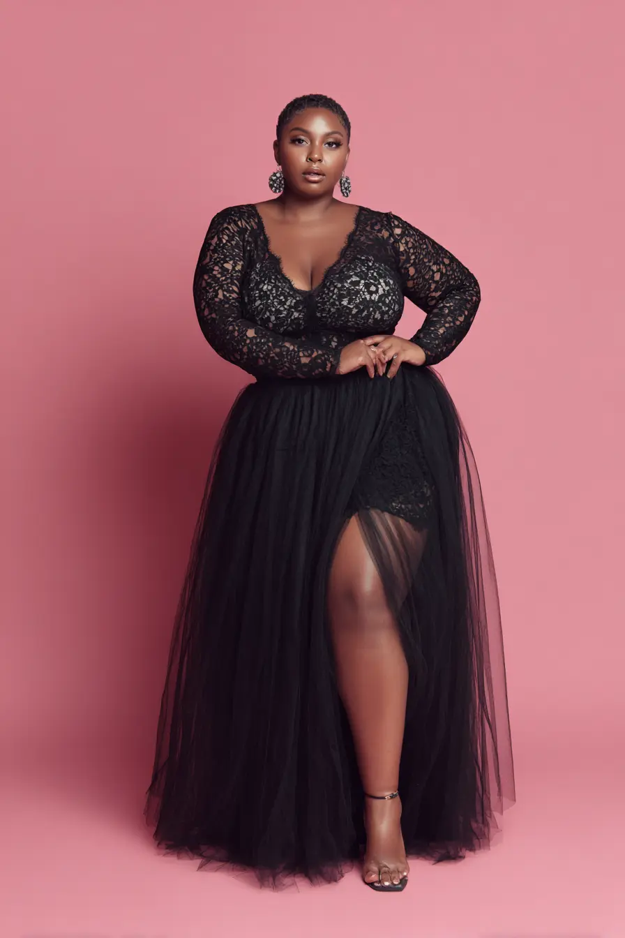 Lace Bodice + Layered Tulle Skirt