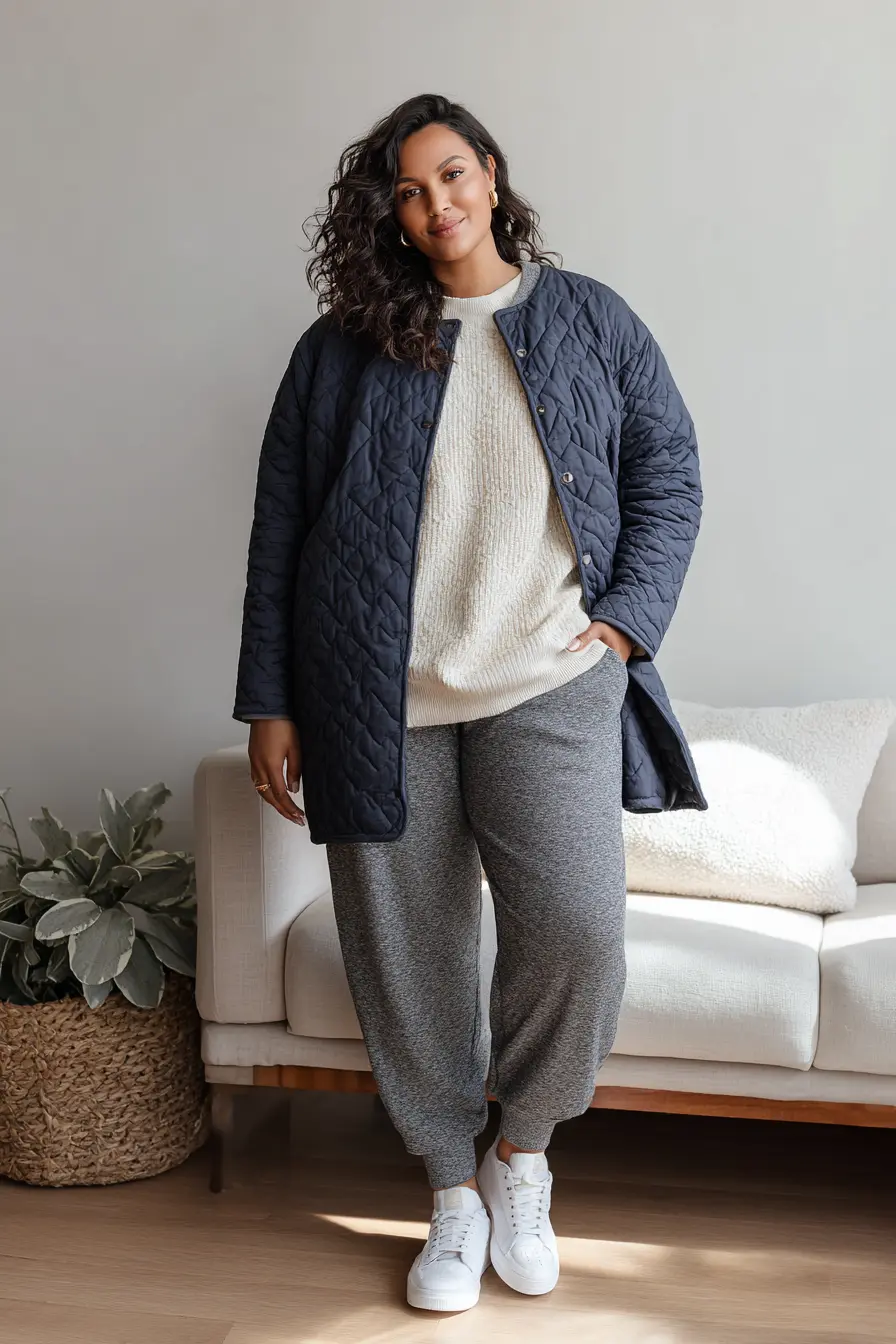Quilted Jacket + Cozy Joggers