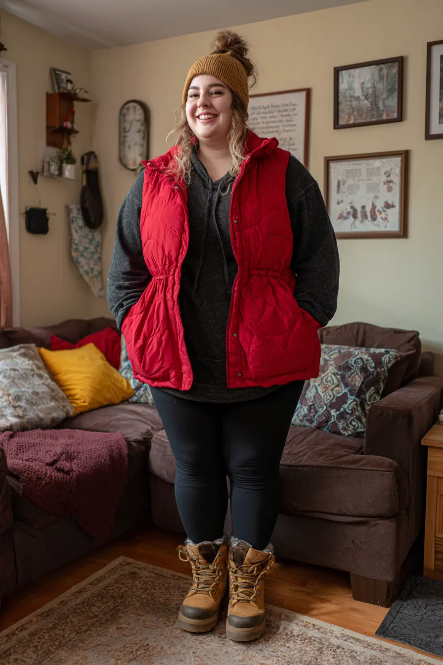 Puffer Vest + Cozy Layers