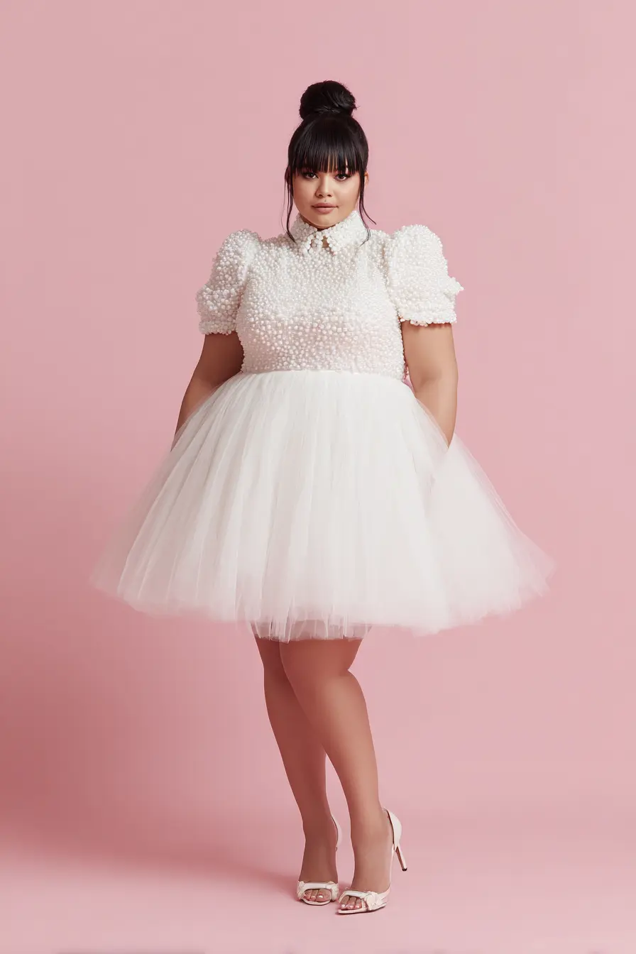 Sheer Lace Bodice + Layered Tulle Skirt