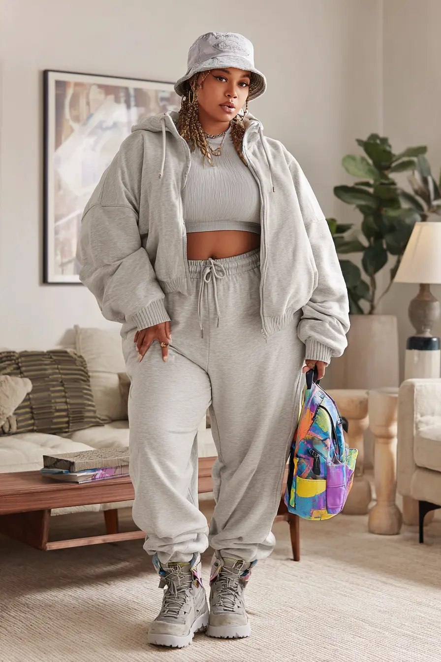Cropped Hoodie + Jogger Set