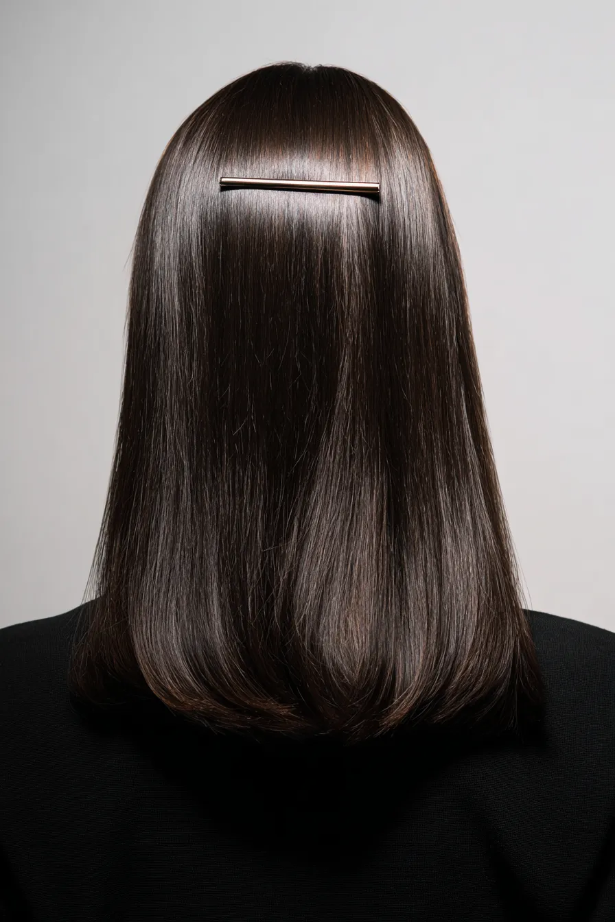Sleek Layered Lob with Polished Precision
