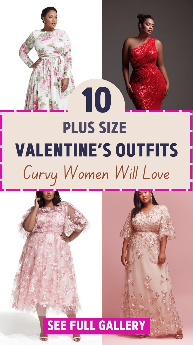 10 Plus Size Valentine’s Outfits For Women To Steal Hearts
