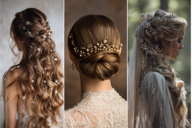 12 Best Long Hair Ideas for Bridal Look