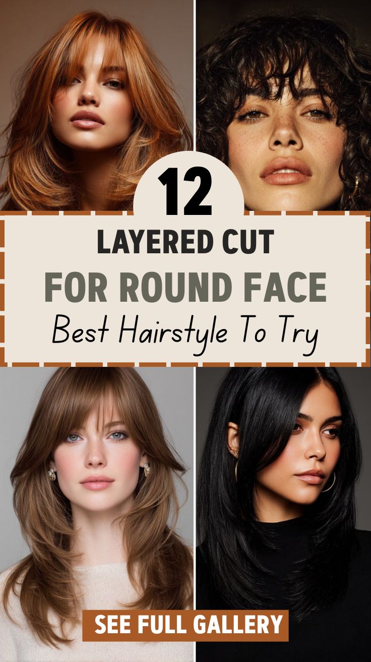 12 Layered Cut For Round Face Best Hairstyle To Try
