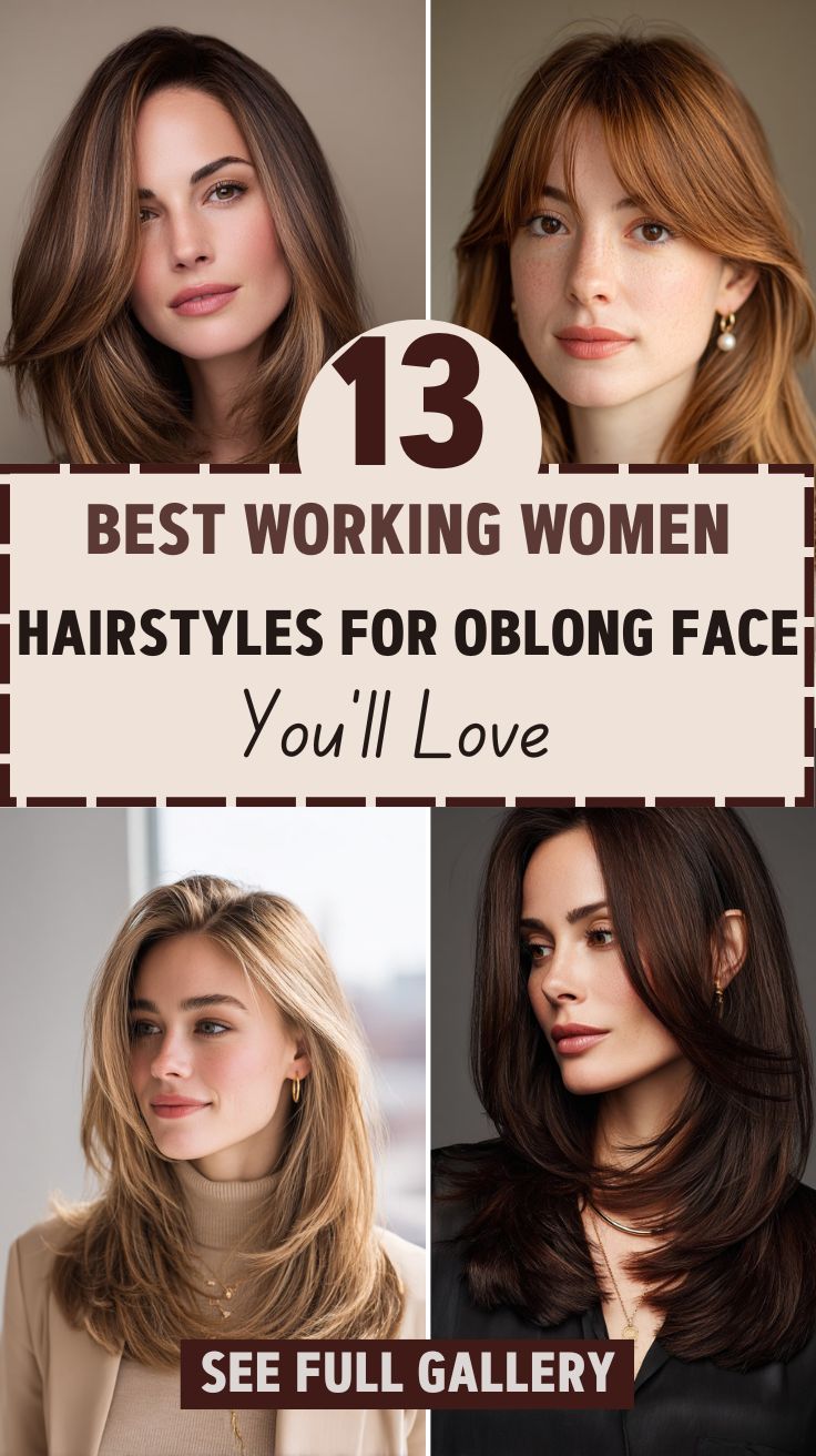 13 Best Working Women Hairstyles for Oblong Face
