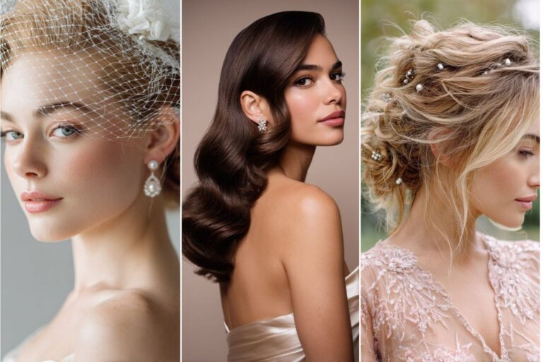 14 Best Medium Hair Ideas for Bridal Look