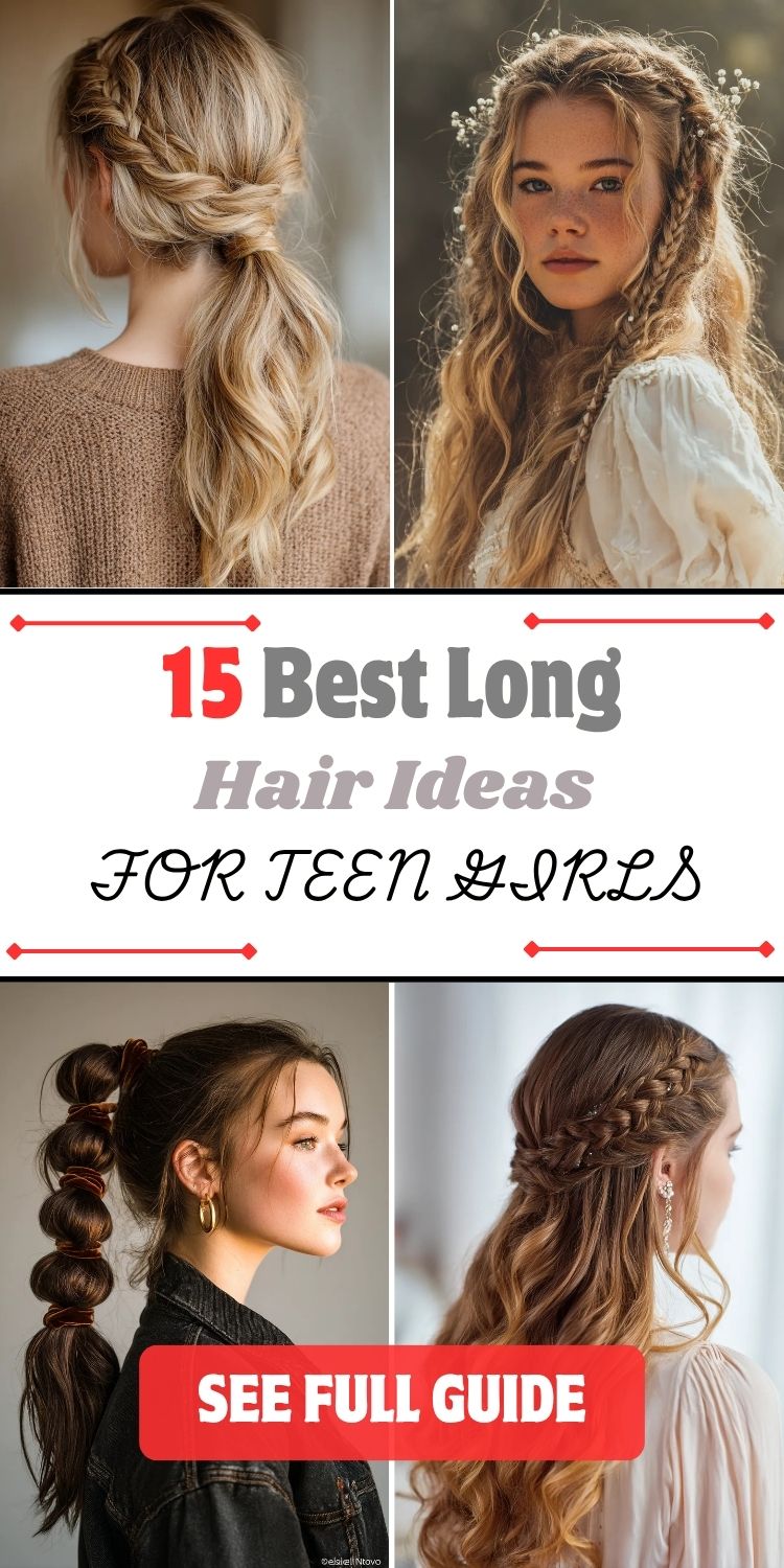 15 Best Long Hair Ideas for Teen Girls