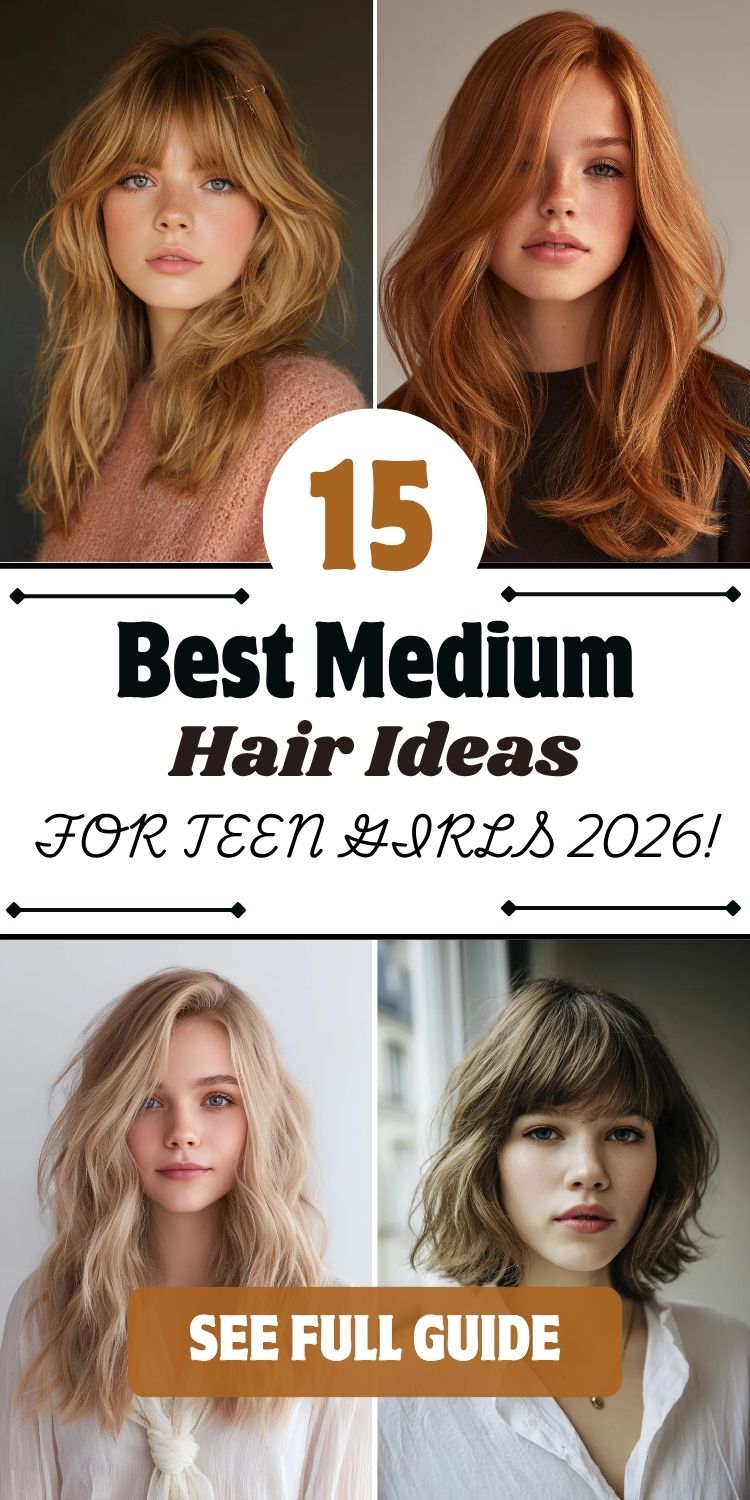 15 Best Medium Hair Ideas for Teen Girls