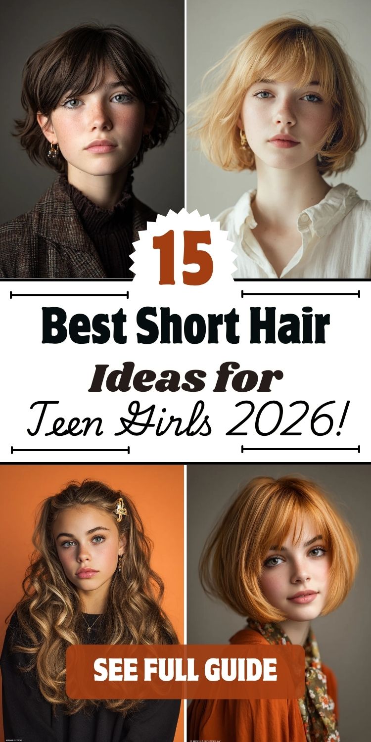 15 Best Short Hair Ideas for Teen Girls