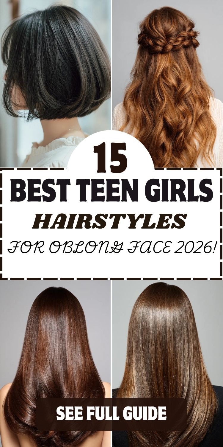 15 Best Teen Girls Hairstyles for Oblong Face