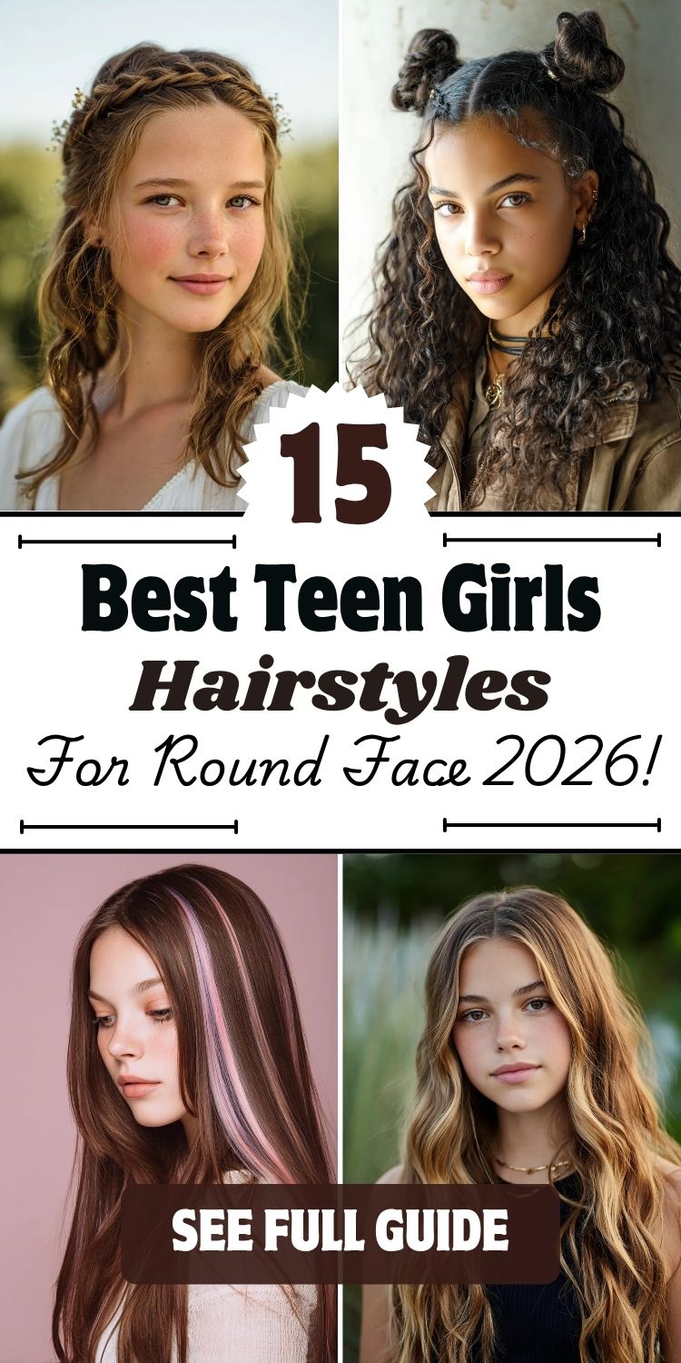 15 Best Teen Girls Hairstyles for Round Face
