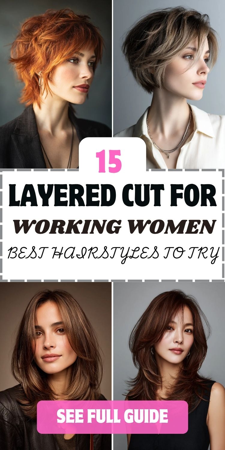 15 Layered Cut for Working Women Best Hairstyles to Try