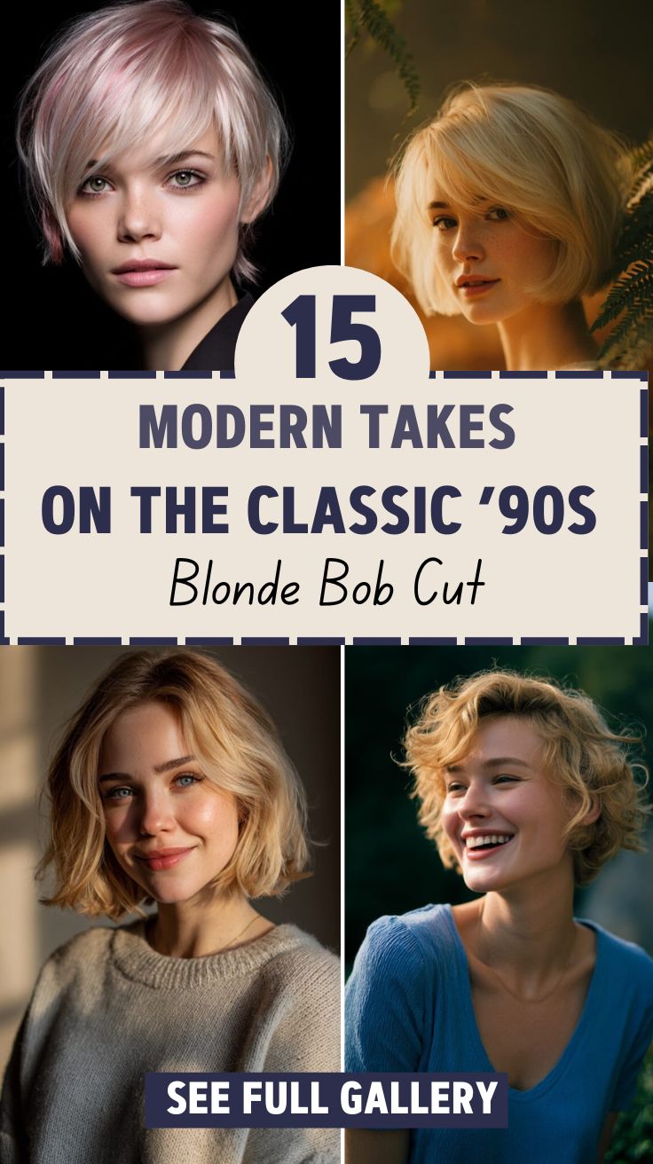15 Modern Takes on the Classic ’90s Blonde Bob Cut

