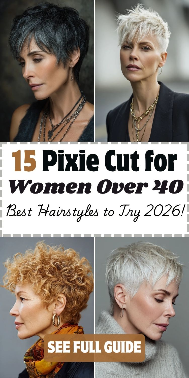 15 Pixie Cut for Women Over 40 Best Hairstyles to Try