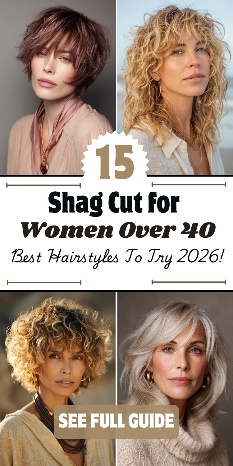 15 Shag Cut for Women Over 40 Best Hairstyles to Try