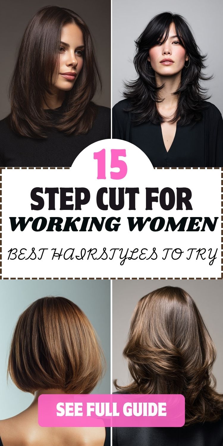 15 Step Cut for Working Women Best Hairstyles to Try